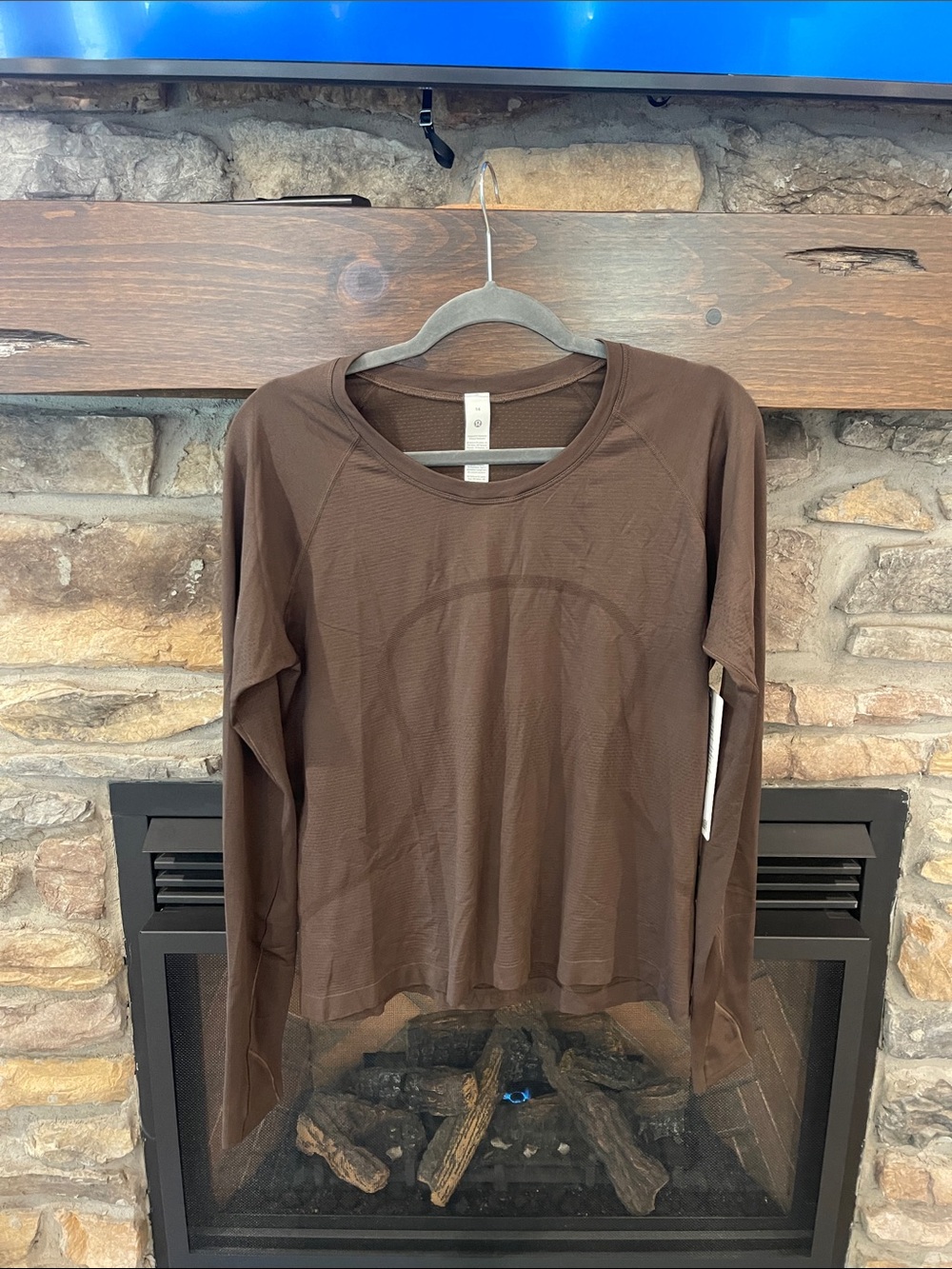 Lulu lemon Women’s Brown Long-Sleeve swiftly Tech Race Tee